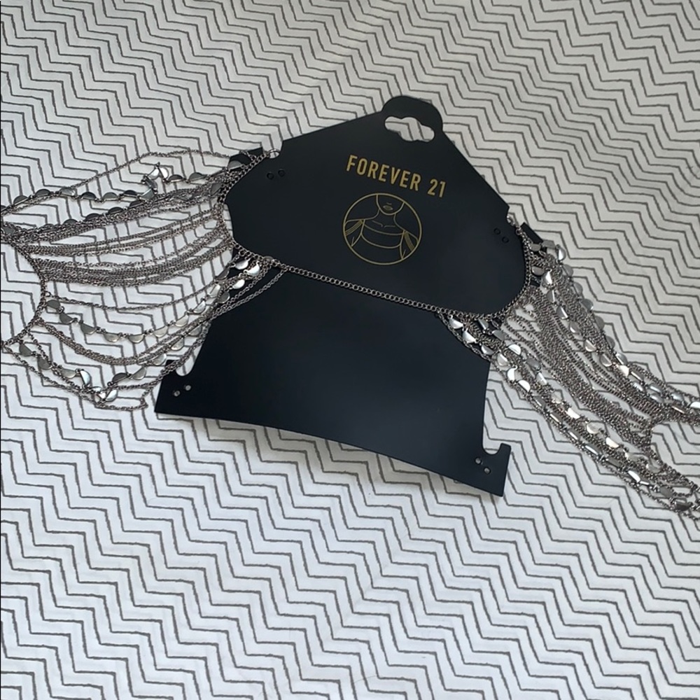 NWT Forever 21 Silver Statement Body Jewelry